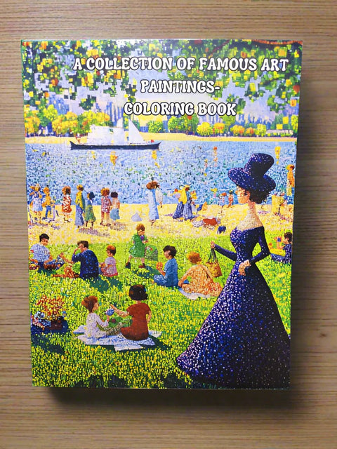 Famous Art Paintings Coloring Book