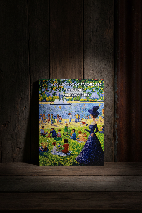 Famous Art Paintings Coloring Book