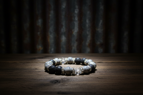 Gray Stone Essential Oil Diffuser Bracelet