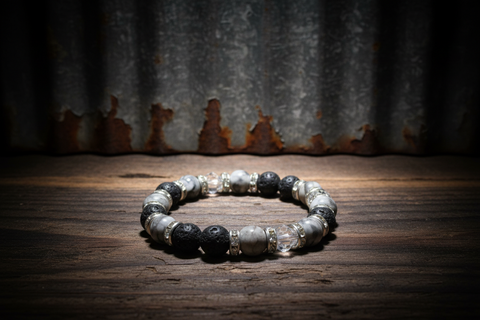 Gray Stone Essential Oil Diffuser Bracelet