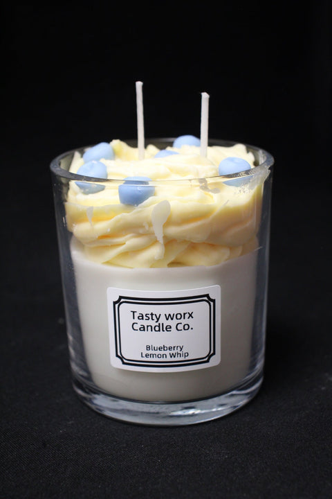 Tasty Worx Candle Co Blueberry Lemon Whip Dessert Candle