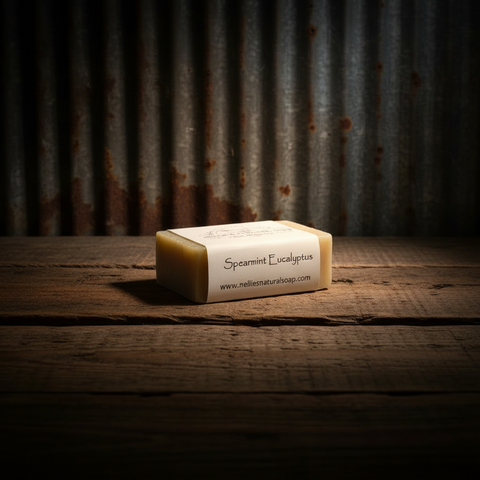 Spearmint Eucalyptus Goat Milk Soap by Nellie's Natural Soap