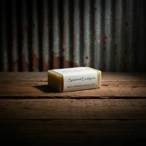 Spearmint Eucalyptus Goat Milk Soap by Nellie's Natural Soap