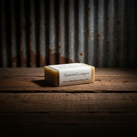 Spearmint Eucalyptus Goat Milk Soap by Nellie's Natural Soap
