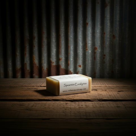 Spearmint Eucalyptus Goat Milk Soap by Nellie's Natural Soap