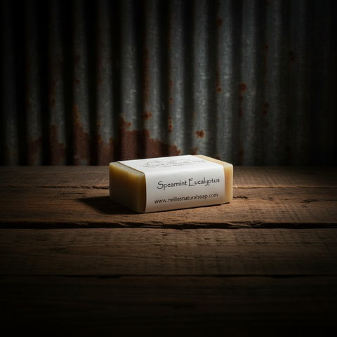 Spearmint Eucalyptus Goat Milk Soap by Nellie's Natural Soap