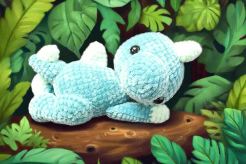 Blue Dinosaur Plush