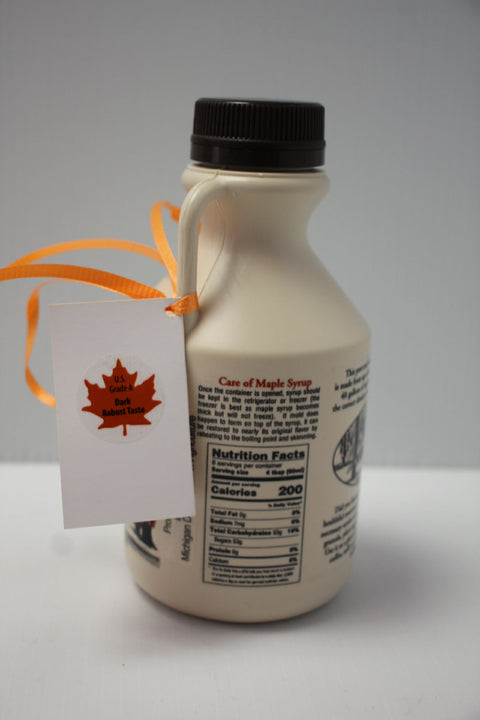 16 Fluid Ounces Dark Maple Syrup  US Grade A Pure Michigan Plastic bottle