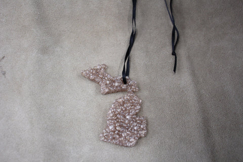 Car Freshie MI UP & Mitten Leather scent