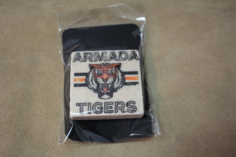 Armada Tigers Stone Magnet by Ravaged Barn