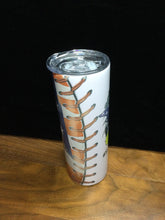 Load image into Gallery viewer, Softball Mom Skinny Tumbler by Ravaged Barn
