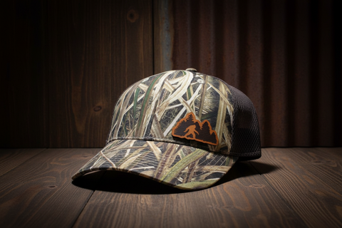 Sasquatch Forest Camo Mesh Trucker Hat