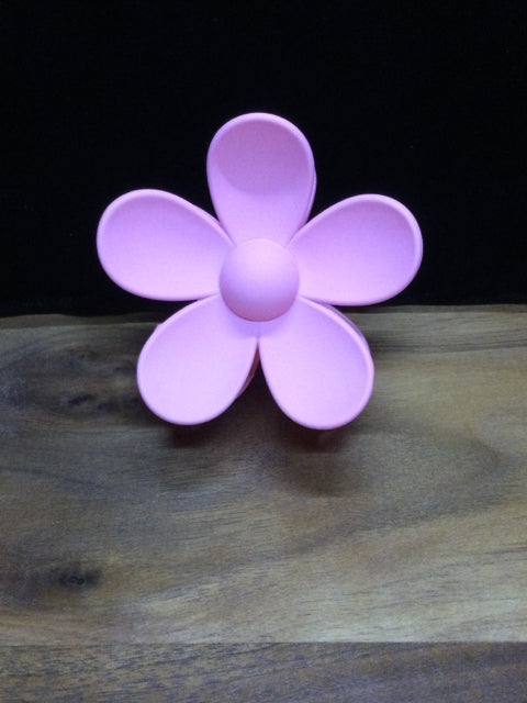 Large LIGHT PINK Flower Hair Clip by Almosta Bee Farm