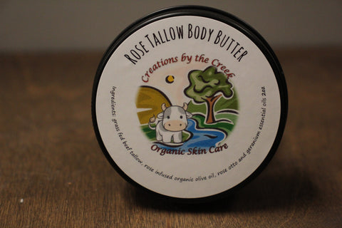 Rose Tallow Body Butter, 2oz by Creations by the Creek