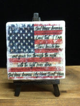 Load image into Gallery viewer, Flag Tile w/ Easel by Ravaged Barn
