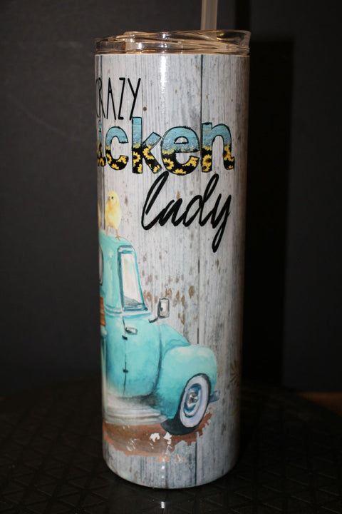 Crazy Chicken Lady Tumbler by Blue Petal Gifts