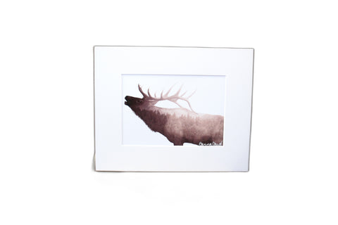 Genna Card Elk Forest Spirit Print