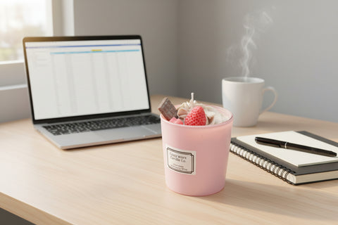 Chocolate Strawberry Whip Candle