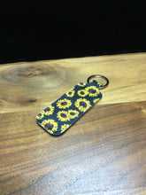 Load image into Gallery viewer, Black Sunflower Lip Balm Holder by Almosta Bee Farm Keychains &amp; Trinkets
