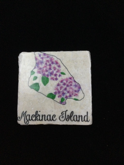 Mackinaw Island Lilac Coaster by Ravaged Barn