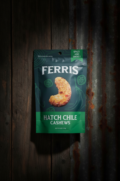 Hatch Chile Cashews Ferris 4.5 oz Snack