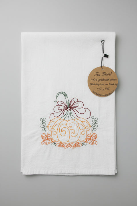 Thankful Grateful Blessed Tea Towel