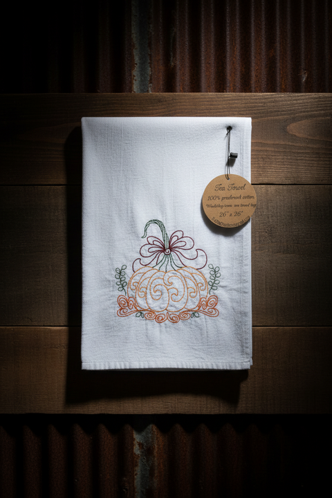Thankful Grateful Blessed Tea Towel