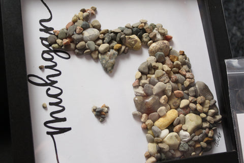 Michigan Art By Amy Shadow Box