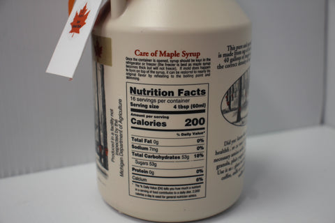 32 fl. Ounces US Grade A Pure Michigan Dark Robust Taste Maple Syrup