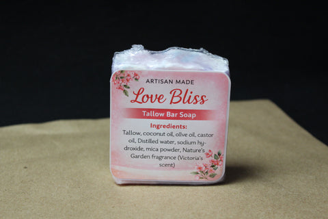 Artisan Made Love Bliss Tallow Bar Soap