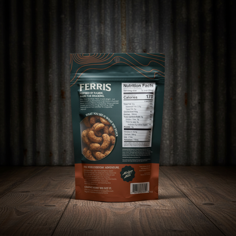 Umami Ramen Cashews 4.5 oz.