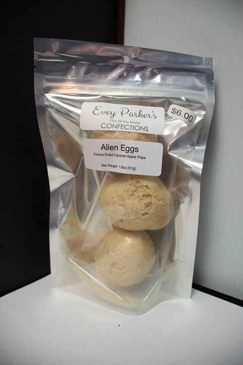 Alien Eggs – Freeze-Dried Caramel Apple Pops