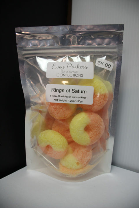 Rings of Saturn – Freeze-Dried Peach Rings