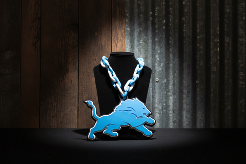Honolulu Blue Detroit Lions Fan Chain