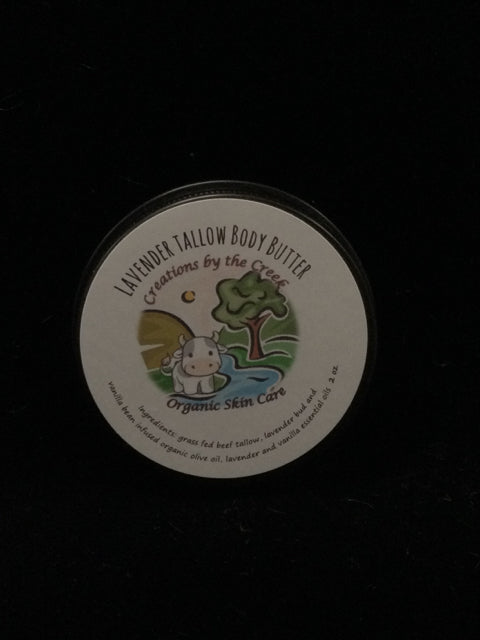 Lavender Tallow Body Butter, 2oz by Creations by the Creek