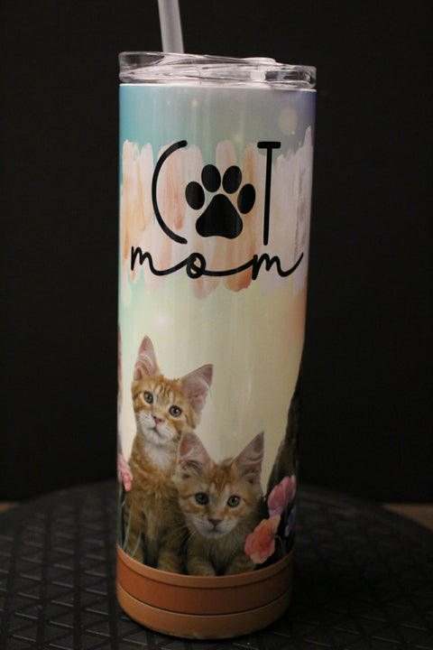 Cat Mom w/Kittens Tumbler by Blue Petal Gifts