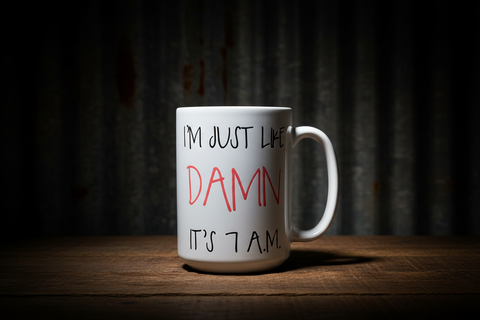 7 A.M. Mug 15 oz. by Ravaged Barn