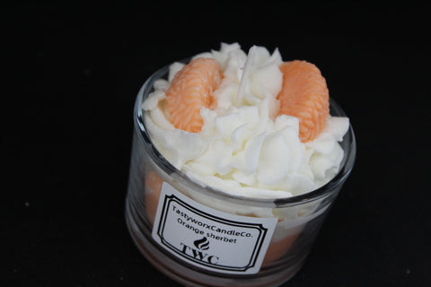 Scent Orange Sherbet Regular TastyWorxCandleCo Soy Candles