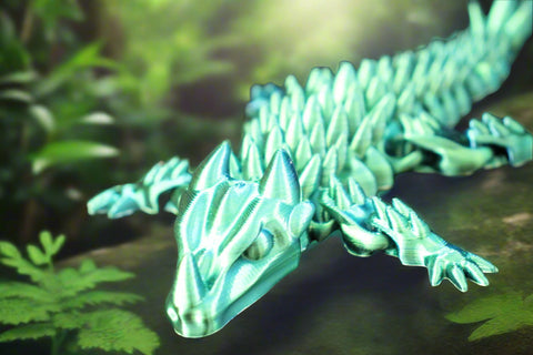 Blue/Green 3D Dragon