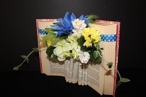 Red Brick Wreaths Wildflower Whimsy Book Arrangement