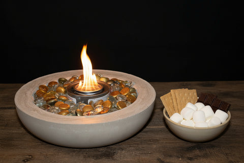 Concrete Flame Golden Glow Bowl by Concrete Flame MI