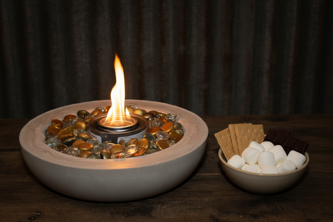 Concrete Flame Golden Glow Bowl by Concrete Flame MI