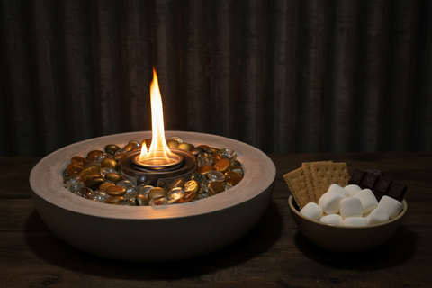 Concrete Flame Golden Glow Bowl by Concrete Flame MI