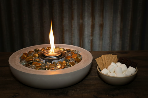 Concrete Flame Golden Glow Bowl by Concrete Flame MI