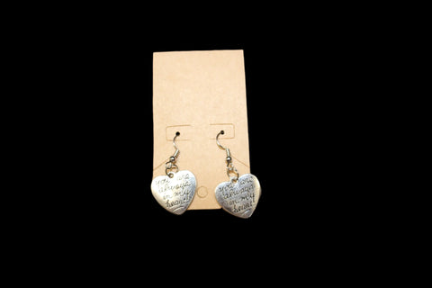 Alway My Heart Dangle Earrings by Denise Milton