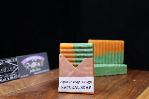 Natural Handmade Apple Mango Tango Soap by Joellen Clark