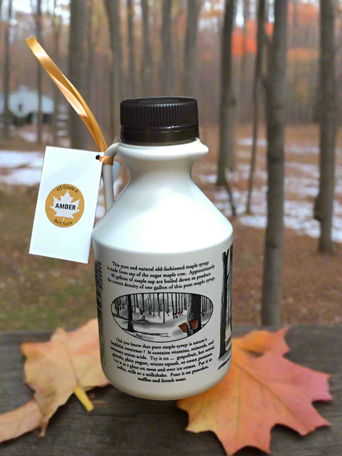 16 fl. Ounces US Grade A Pure Michigan Amber Maple Syrup