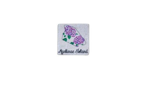 Mackinaw Island Lilac Magnet Tile by Ravaged Barn