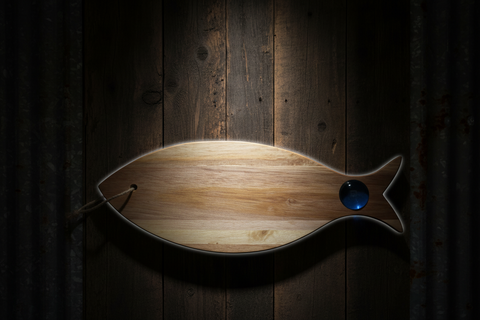 Mi Beach Rocks Single Petoskey Fish Tail Board