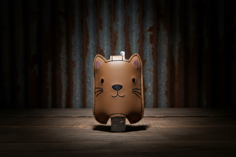 Cat Handmade Vinyl Hand Sanitizer Holder – Stitching Critters